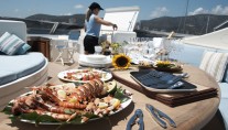 Champagne O Clock -  Al fresco Dining on Flybridge